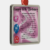 姉妹の詩-第80誕生日 メタルオーナメント (右)