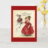 姉妹の誕生日の挨拶状 カード (黄色い花)