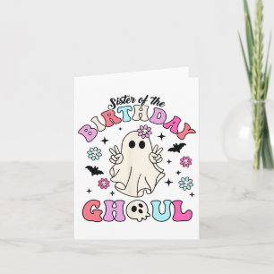姉妹の誕生日グウルグルービーハロウィーンゴス カード