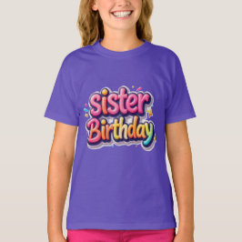 姉妹の誕生日虹色バブルギフト 姉妹へのプレゼント Tシャツ