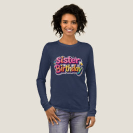 姉妹の誕生日 虹色のバブルギフト 姉妹へ トライブレンドＴシャツ