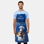 姉妹の音楽愛好家シンガー調理師マウス エプロン (着用した状態)