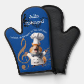 姉妹の音楽愛好家シンガー調理師マウス 鍋つかみ (正面/裏面)