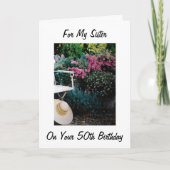 姉妹の50誕生日 カード (正面)