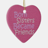 姉妹のBecamseの生まれる友人 セラミックオーナメント (右)