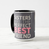 姉妹のZazz_It著カスタムな写真のゲームのマグ15ozのマグ マグカップ (正面左)