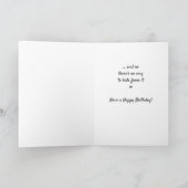 姉妹はですあなたの誕生日のかわいい子ネコそれを隠すことができません カード (内部)