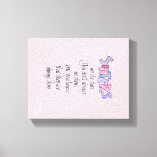 姉妹はスターズキャンバスのようなものだ キャンバスプリント