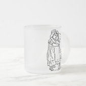 姉妹は友人の永久に曇らされたガラスのマグです フロストグラスマグカップ (正面右)