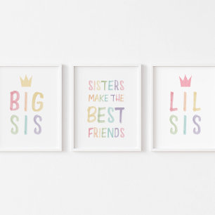 姉妹は友達最高ののプリントのセットを作る3