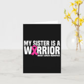姉妹は戦士ピンクリボン乳癌の戦争である カード (黄色い花)