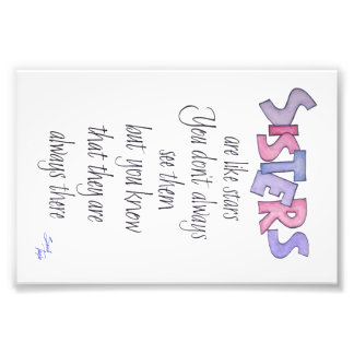 姉妹は星に似ている フォトプリント           