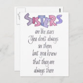 姉妹は星に似ている ポストカード (正面/裏面)