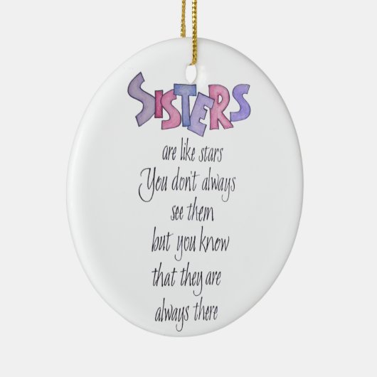 姉妹は星のようです セラミックオーナメント (右)