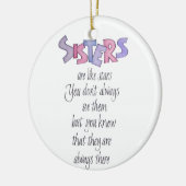 姉妹は星のようです セラミックオーナメント (左)