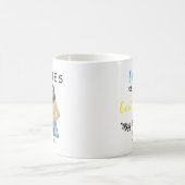 姉妹は最高の人生のパーソナライズされたマグカップのための友人である コーヒーマグカップ (中央)