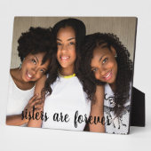 姉妹は永遠に写真を撮る フォトプラーク (側面)