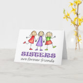 姉妹は永遠 カード (黄色い花)