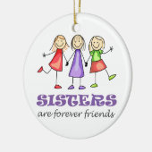 姉妹は永遠 セラミックオーナメント (左)