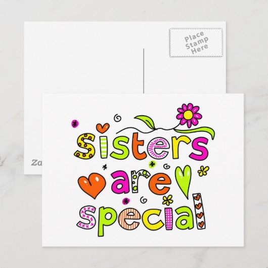 姉妹は特別 ポストカード (正面/裏面)