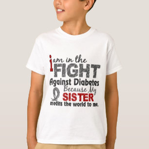 姉妹は私に世界を糖尿病意味します Tシャツ
