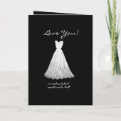 姉妹は私の新婦付添人の白く、銀製の服です 招待状 (裏面)