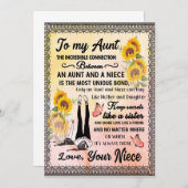 姉妹へのギフト | 姉妹への手紙 愛する姉妹へ 招待状 (正面/裏面)