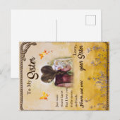 姉妹へのギフト、蝶の愛好家、華麗な姉妹 ポストカード (正面/裏面)