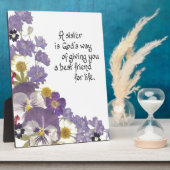 姉妹への贈与 フォトプラーク (側面)