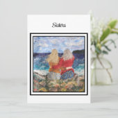 姉妹または任意の近接人間関係見て海 サンキューカード (スタンド正面)