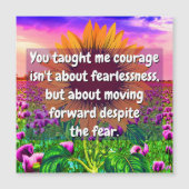 姉妹または友人の強さと勇気のカード (正面)