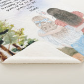 姉妹または友人への贈り物の水彩風景 シェルパブランケット (3/4)