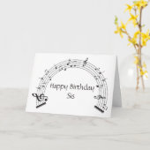 ***姉妹よ***あなたの誕生日 カード (黄色い花)