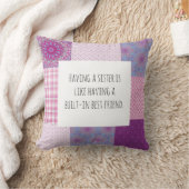 姉妹をです持っていることは親友を持っていることのよう クッション (ブランケット)