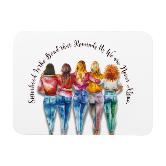 姉妹をテーマにした マグネット (横)