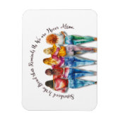 姉妹をテーマにした マグネット (縦)