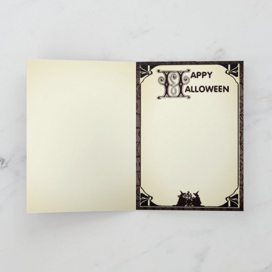 姉妹を持っていること: 挨拶するヴィンテージ カード (内部)