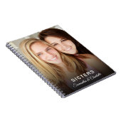 姉妹カスタム写真パーソナライズされた名帳 ノートブック (右側)