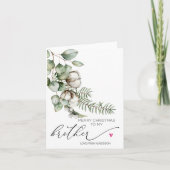 姉妹カードからのお兄ちゃんのためのメリークリスマス カード (正面)