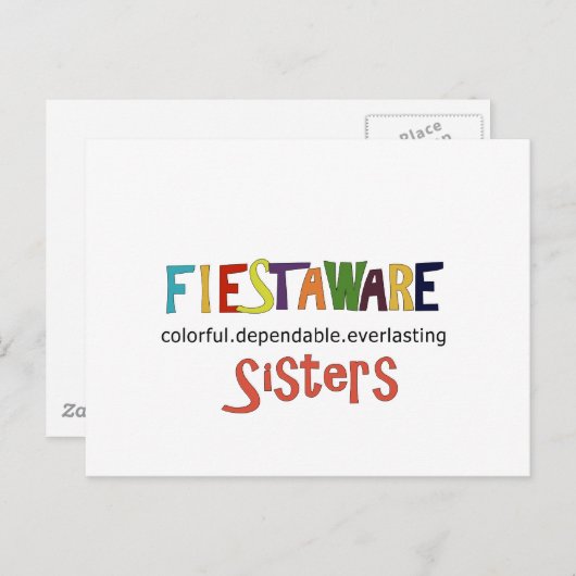 姉妹ガールフレンド信頼できる永遠 ポストカード (正面/裏面)