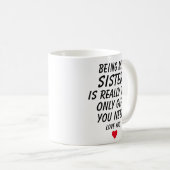 姉妹ギフトおもしろい，姉妹ギフト，姉妹マグカップ，コーヒー コーヒーマグカップ (正面右)