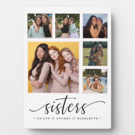 姉妹コラージュのチモダンーム フォトプラーク