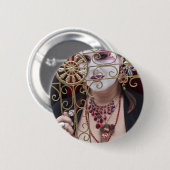 姉妹サラFemme Fatale 缶バッジ (正面&裏面)