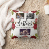 姉妹スクリプト |姉妹の写真コラージュのギフト クッション (ブランケット)