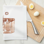 姉妹タオルとの調理 キッチンタオル (四つ折り)