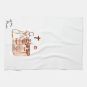 姉妹タオルとの調理 キッチンタオル (横)