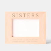 姉妹ディクショナリ定義おもしろい レーザー彫刻フレーム (正面)