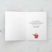 姉妹デイジーと散水缶の母の日 カード (内部)