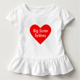 姉妹ドレス 名前を入れてオリジナルに ベビーTシャツ