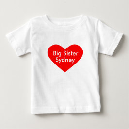 姉妹ドレス 名前を入れてオリジナルに ベビーTシャツ